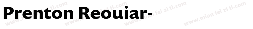 Prenton Reouiar字体转换